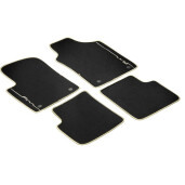 Set covorase mocheta Fiat 500, negre cu logo ivoriu | Cod 0071807944 | Moparstore