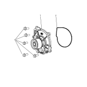 Pompa apa Jeep Wrangler 2800 cmc, 200 CP Diesel | Cod K68027359AA | Moparstore