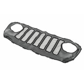 Protectie Grila Radiator K82215365AB Originala Jeep - Compatibila Wrangler si Gladiator