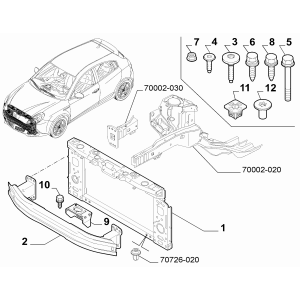 Armatura bara fata Alfa Romeo Giulietta Diesel cod 0051805761