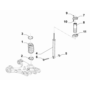 50559657_Amortizor spate stanga/dreapta Alfa Romeo Stelvio 2.0L-2.2L