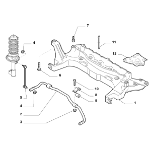 Bieleta antiruliu fata Fiat Fiorino Qubo 0051815479