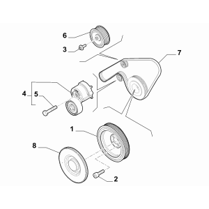 Curea accesorii Alfa Romeo Giulia Stelvio 2.2 Diesel cod 0055267018