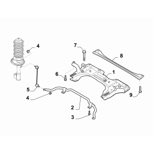 51886184_Bara Stabilizatoare Față Fiat Doblo | MoparStore - 1.3L Diesel, 90 CP