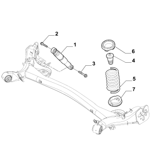 52076374_Amortizor spate stanga/dreapta Fiat Noua Panda 1.2L Benzina