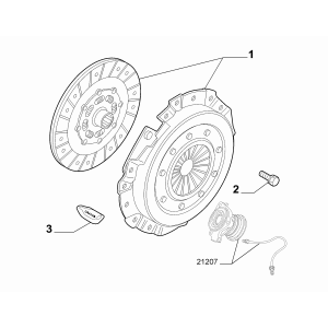 55219323_Kit Ambreiaj Fiat Noua Panda | MoparStore - 1.3L Diesel, 75 CP