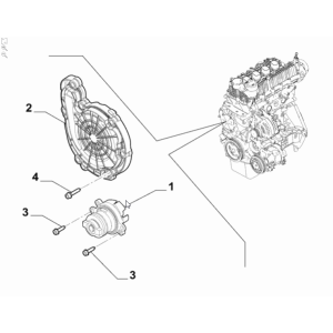 Pompa apa Jeep Renegade 1000-1300 cmc, 120-150 CP Benzina | Cod 0055282260 | Moparstore