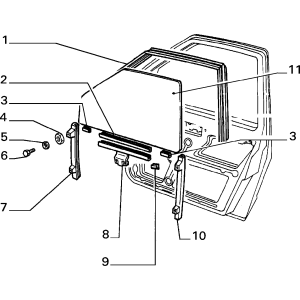 Geam Lateral Dreapta 0005938412 Fiat Fiorino si Duna