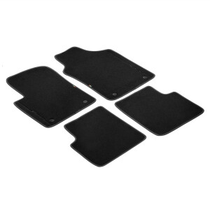 Set covorase mocheta Fiat 500, negre cu logo negru | Cod 0071807943 | Moparstore