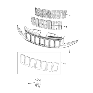 Ornamente grila Jeep Grand Cherokee - K68227779AA