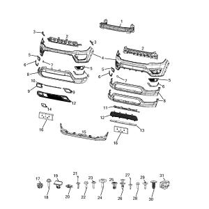 Absorbant Soc Bara Fata K68243829AA Jeep Compass Benzina/Diesel