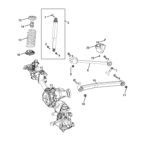 Amortizor fata dreapta Jeep Wrangler - K68383633AA