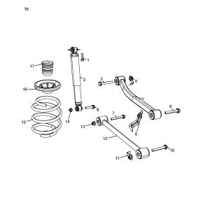 Amortizor Spate Dreapta Original Jeep Wrangler 2.0L-2.2L Benzină/Diesel (200-270 CP) - Cod OE K68382853AA
